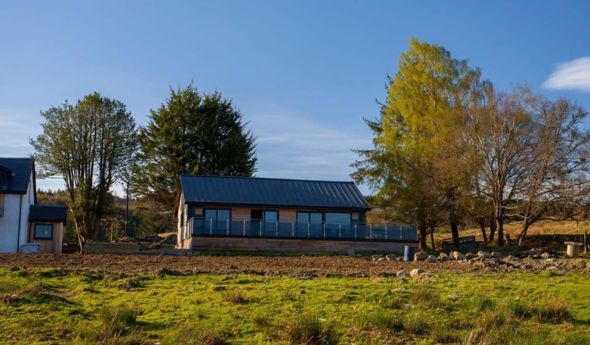New Build Lodge With Stunning Views Of Loch Awe Hayfield  Buitenkant foto