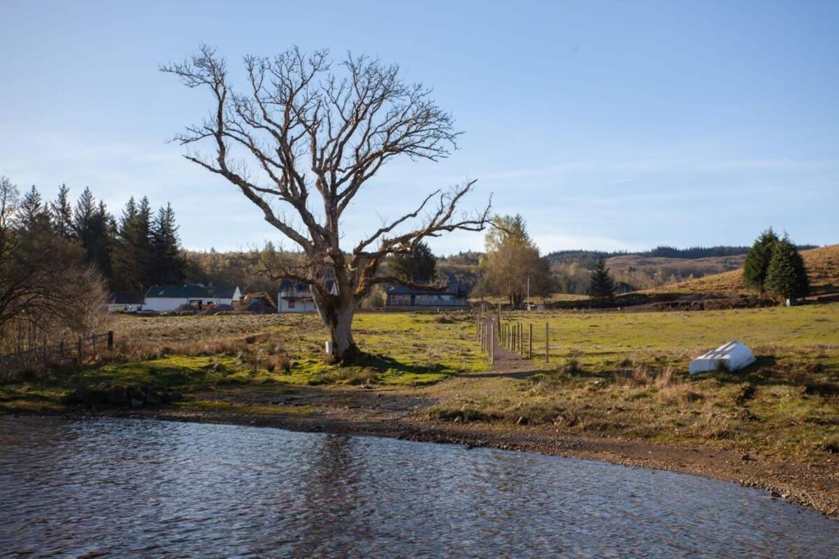 New Build Lodge With Stunning Views Of Loch Awe Hayfield  Buitenkant foto
